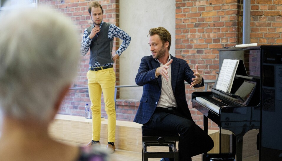 Johan Löfving och Markus Kvint från Opera Warberg.