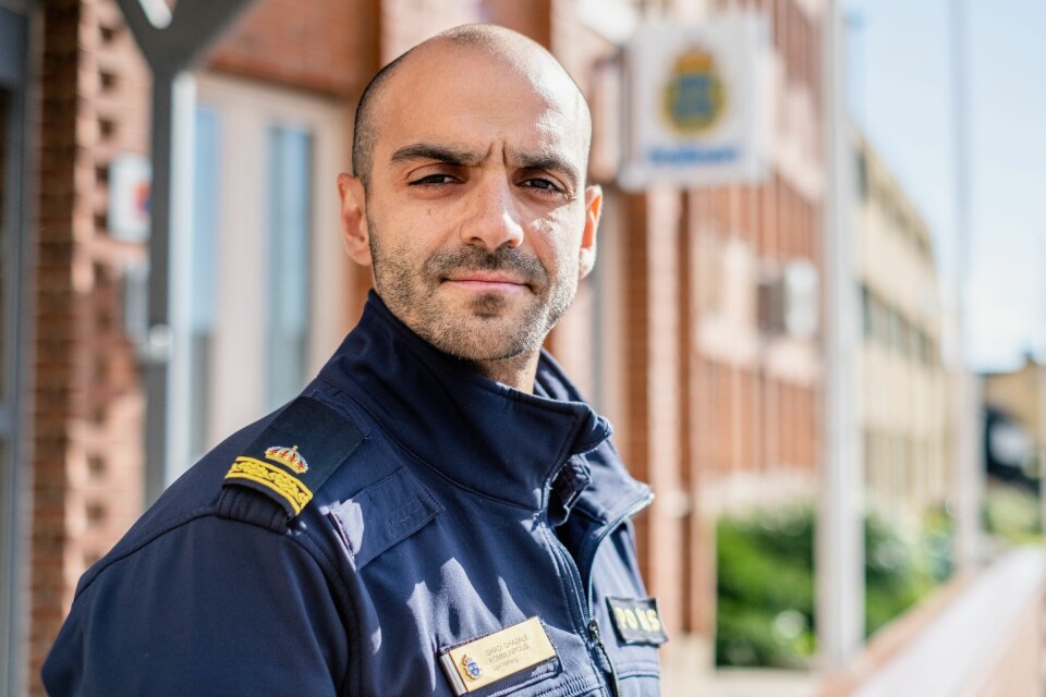20220915 Ghadi Ghazale, kommunpolis i Varberg.Foto: Johan Borehed / Varbergs Tidning