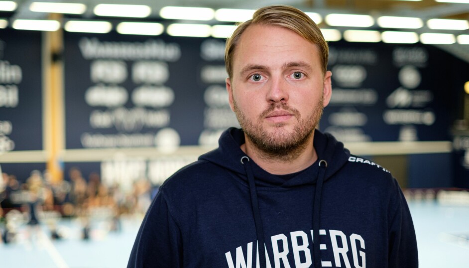 Andreas Burman, tränare i Warberg IC:s damlag.