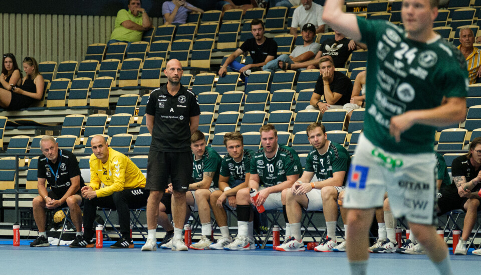 Hans Karlsson, tränare i HK Varberg. Hans Karlsson, tränare i HK Varberg.