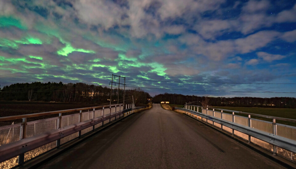 Varbergsfotograf fångade norrskenet