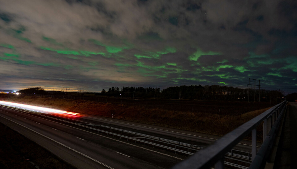 Varbergsfotograf fångade norrskenet