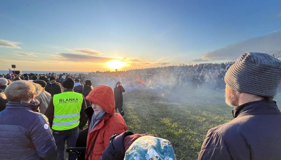 Valborg vid Rantzauklippan Valborg vid Rantzauklippan