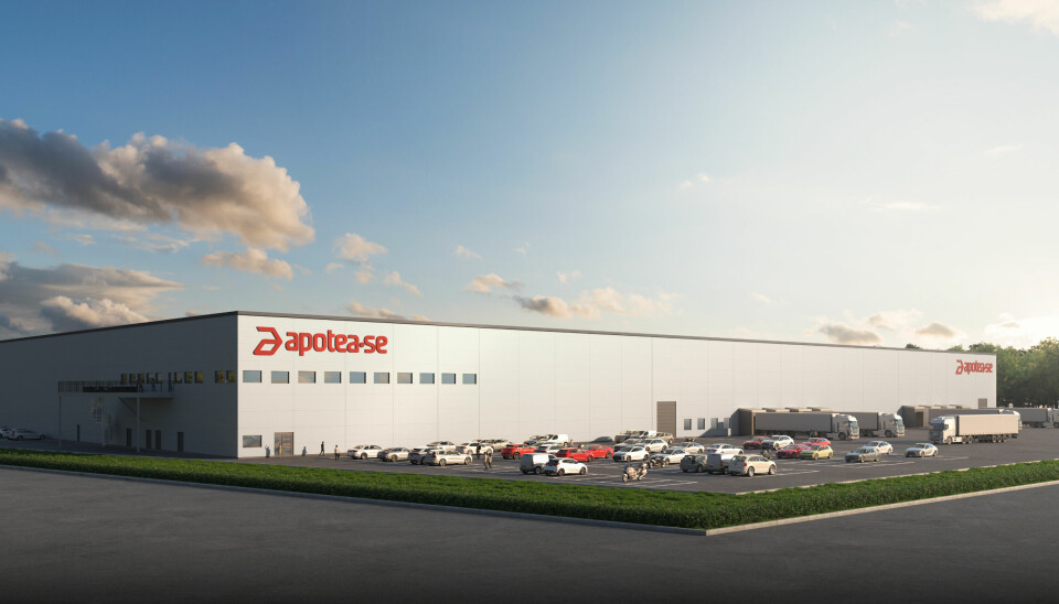 Apoteas nya lager i Varberg beräknas stå klart i januari 2025.